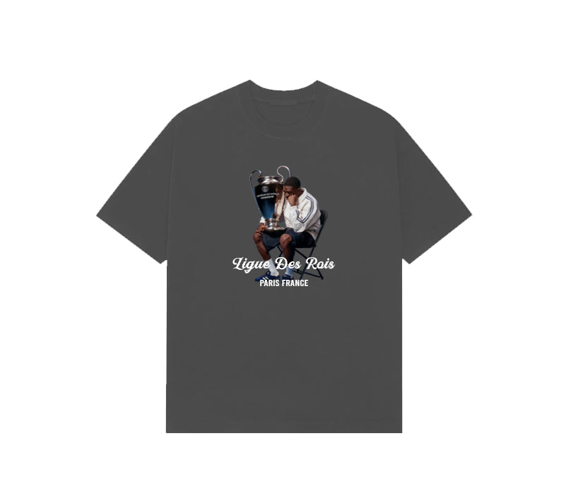 League of Kings OD semi oversized T shirt GREY