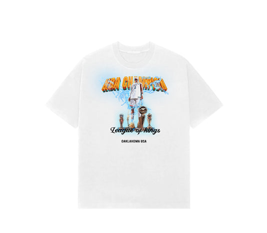 League of Kings SGA NBA Champions season 2025  semi Oversize T shirt WHITE